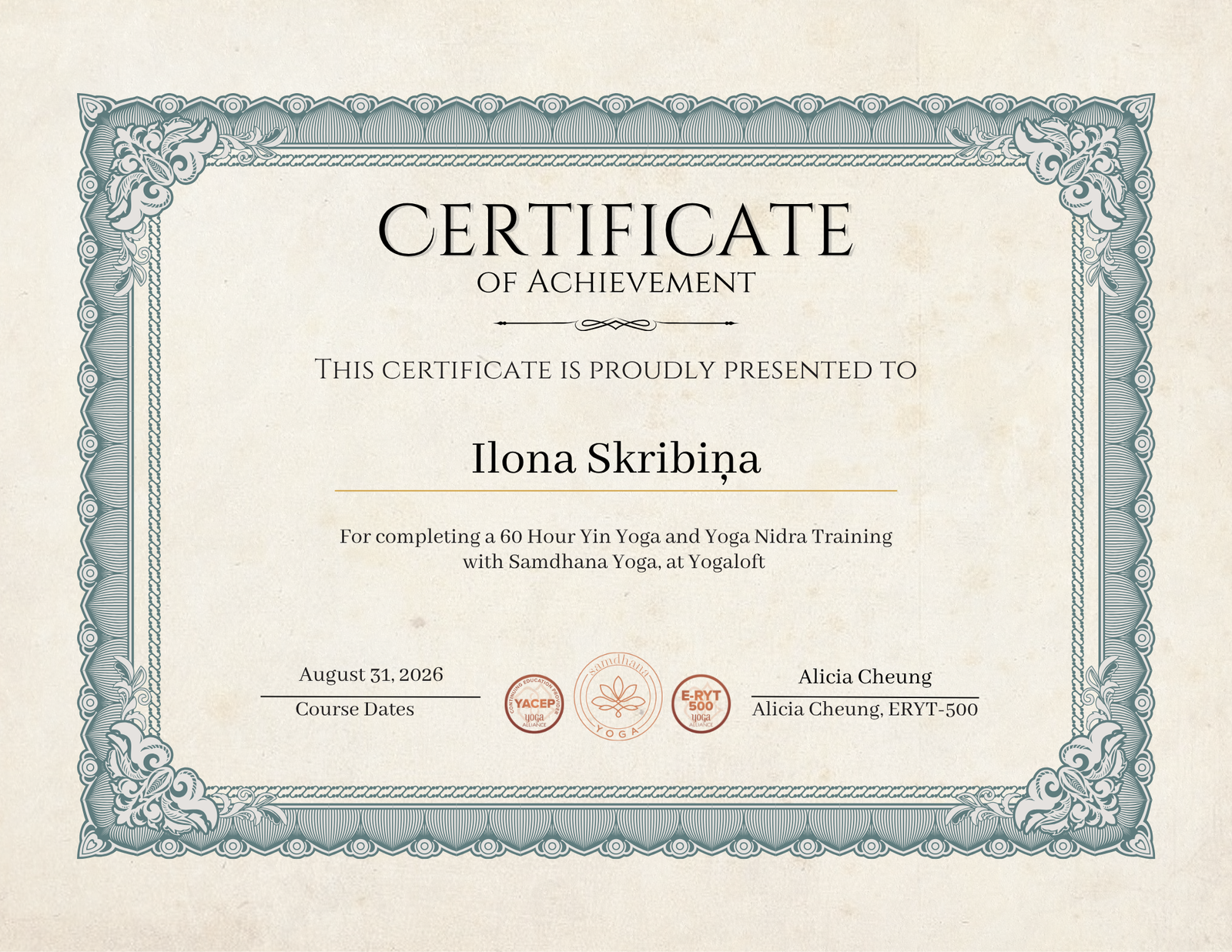 Certificate 3